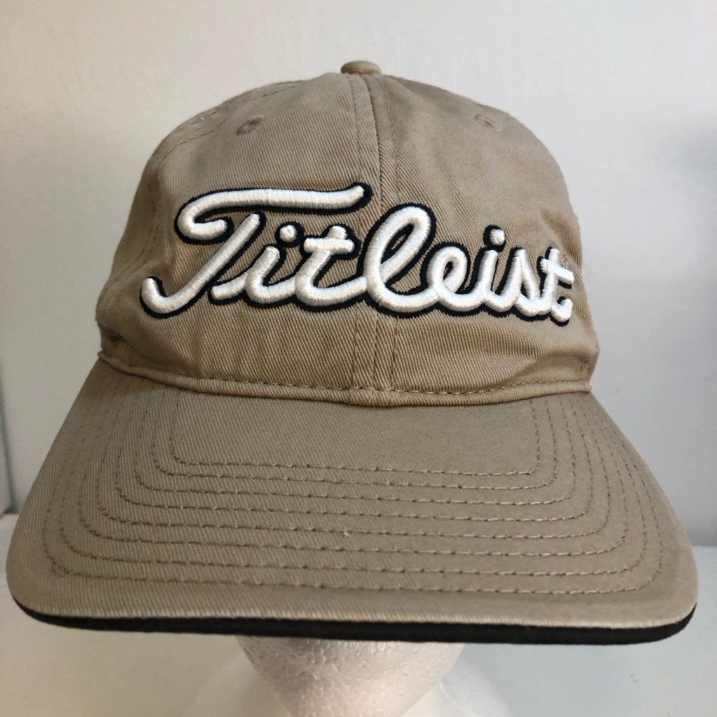 Titleist Khaki Baseball Cap With White Embroidered Logo